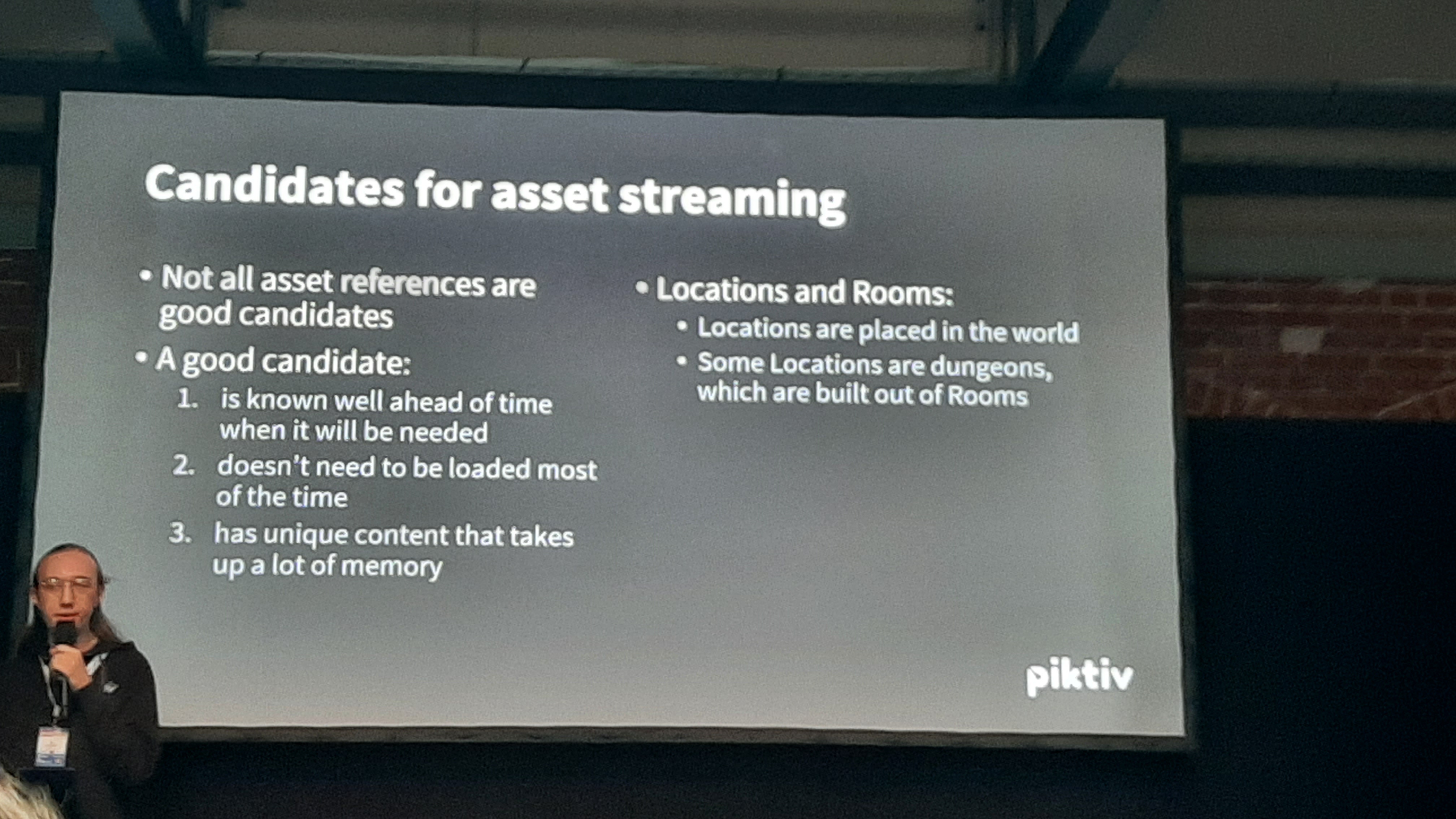 Asset streaming in Valheim presentation