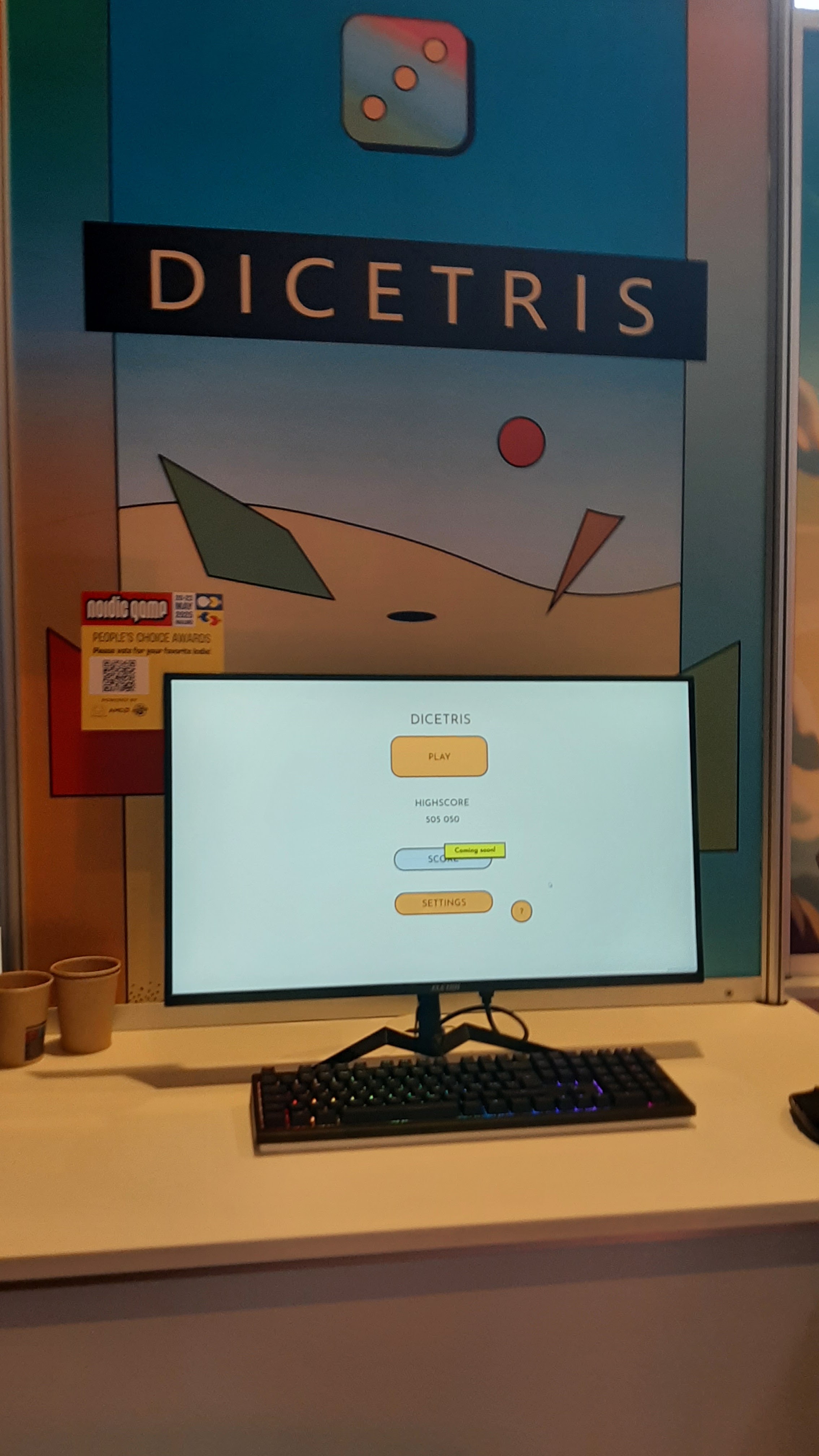 Dicetris game screenshot