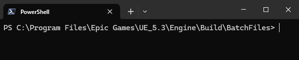 Unreal Build BatchFiles Directory